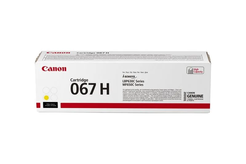 טונר מקורי Canon 067H – צהוב תמונה 1 טונר מקורי Canon 067H – צהוב – תמונה 1