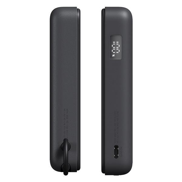 סוללת גיבוי 10000mAh עם סטנד דגם Xiaomi Magnetic Power Bank 10000 with Built-in Stand בצבע אפור