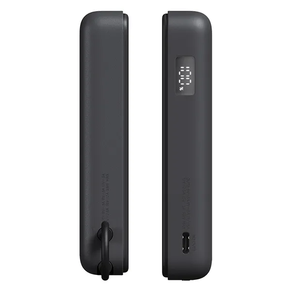 סוללת גיבוי 10000mAh עם סטנד דגם Xiaomi Magnetic Power Bank 10000 with Built-in Stand בצבע אפור