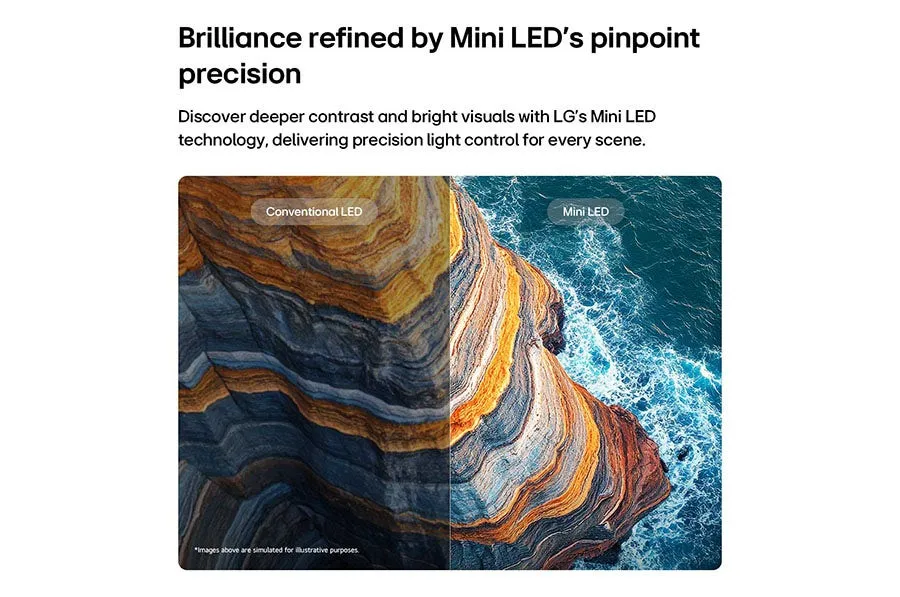 טלוויזיה "75 חכמה LG QNED MiniLED AI ברזולוציית 4K דגם: 75QNED70B6T - תמונה נוספת