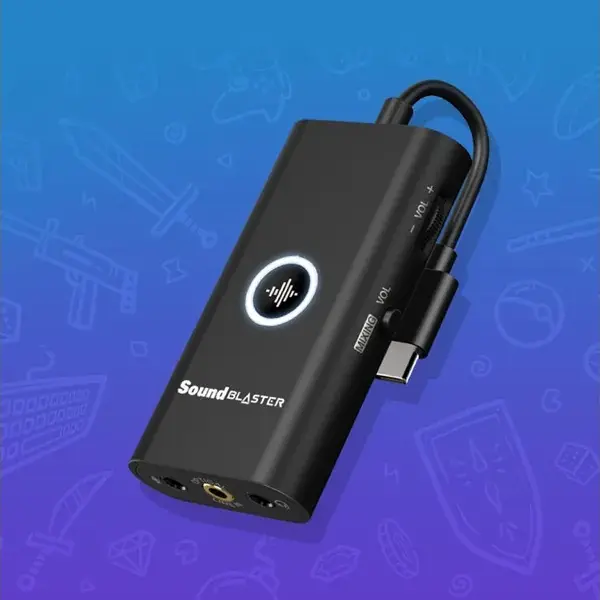 כרטיס קול Creative SOUND BLASTER G3 USB C to ps4 ps5 nintendo pc