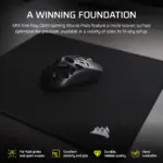 משטח לעכבר גיימינג MM Anti-fray Cloth XXL בצבע שחור מבית Corsair