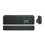 סט מקלדת ועכבר אלחוטיים דגם MX Keys S Combo בצבע אפור כהה מבית Logitech