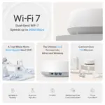 מערכת Mesh ביתית בתקן WiFi 7 דגם Deco BE25 (יחידה אחת) מבית TP-Link
