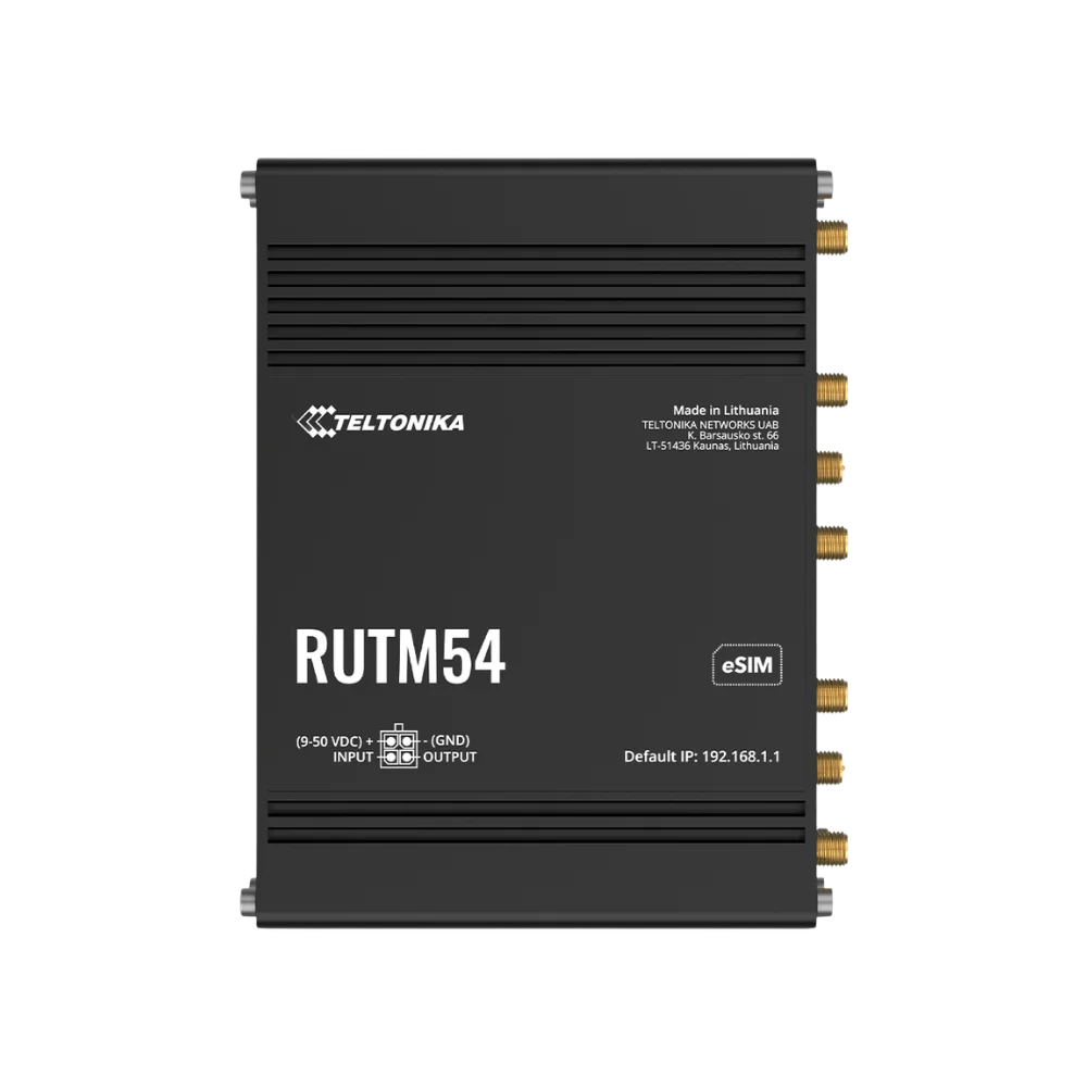 נתב סלולרי תעשייתי RUTM54 5G מבית TELTONIKA