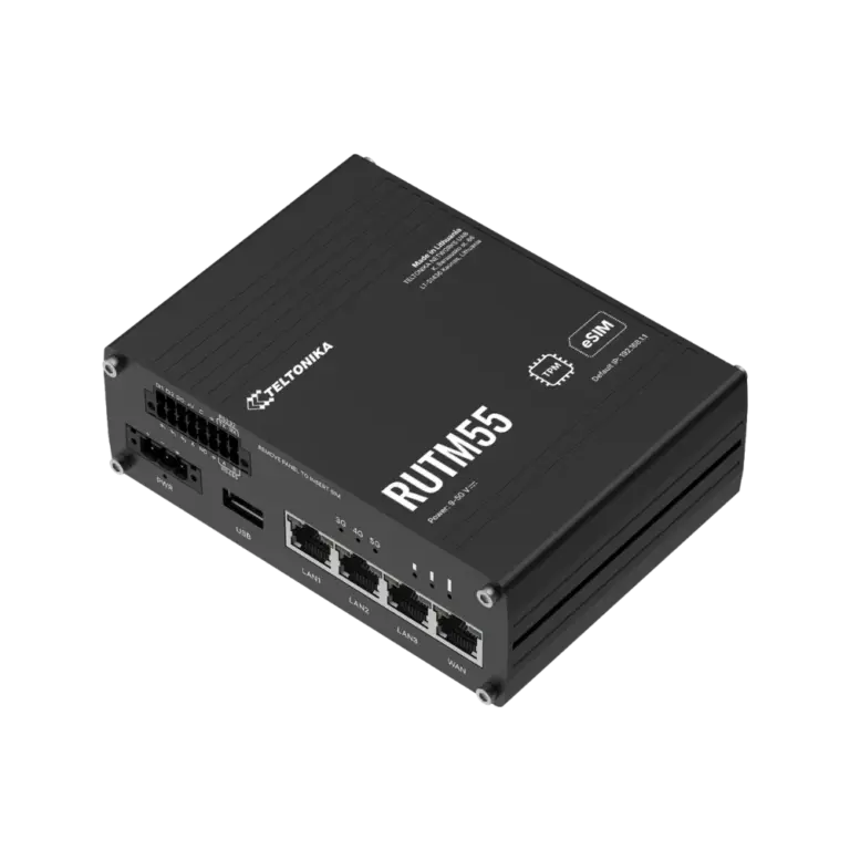 נתב תעשייתי 5G דגם RUTM55 מבית TELTONIKA