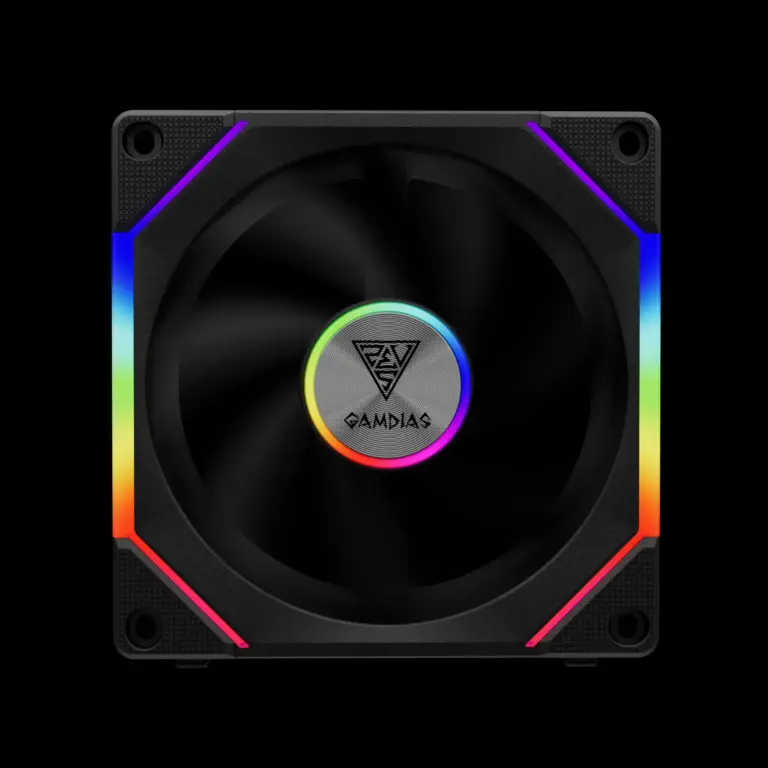 מאוורר למארז GAMDIAS AEOLUS P2-1203U שלוש מאווררים ובקר ARGB