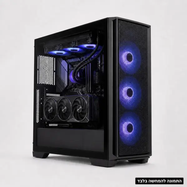 מחשב גיימינג RTX 5080 עם מעבד Intel Core i7-14700F, זיכרון 32GB DDR5 וכונן 1TB NVMe – ללא מסך
