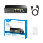 מתג רשת Cudy FS1010P-IL – 8-Port 10/100M PoE+ Switch with 2 Uplink Ports, FS1010P 4.0 / FS1010P 4.1