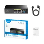 מתג רשת Cudy GS1010P-IL – 8-Port Gigabit PoE+ Switch with 2 Gigabit Uplink Ports, GS1010P 4.0 / GS1010P 4.1