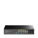 מתג רשת Cudy GS1010PS2 V2.0 – 8-Port Gigabit PoE+ Switch with 2 GbE and 2 Gigabit SFP, GS1010PS2 4.0 / GS1010PS2 4.1