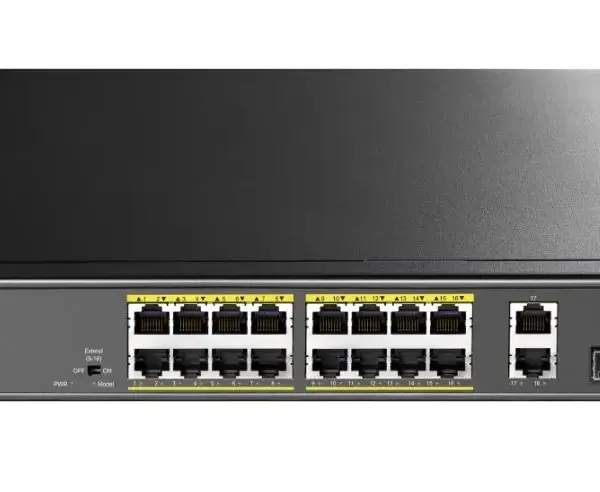 CUDY 16-GbE PoE Switch with 2 Uplink GbE GS1018PS2 1.0