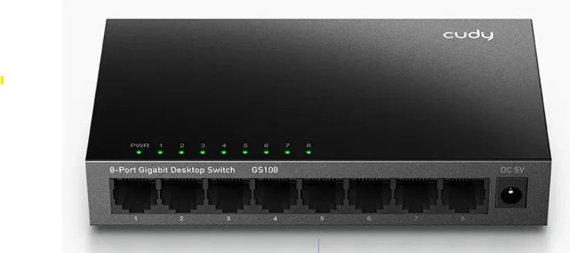 (מתכת) CUDY 8-Port Gigabit Switch GS108-IL (מתכת) CUDY 8-Port Gigabit Switch GS108-IL