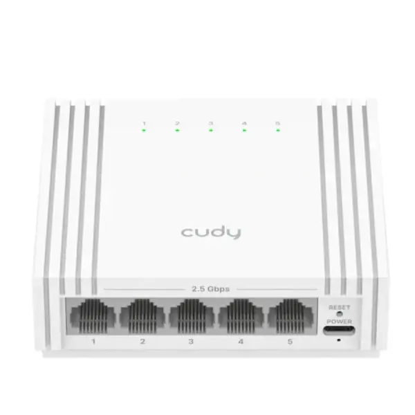 CUDY 5-Port 2.5G Easy-Managed Switch with USB-C HS105U