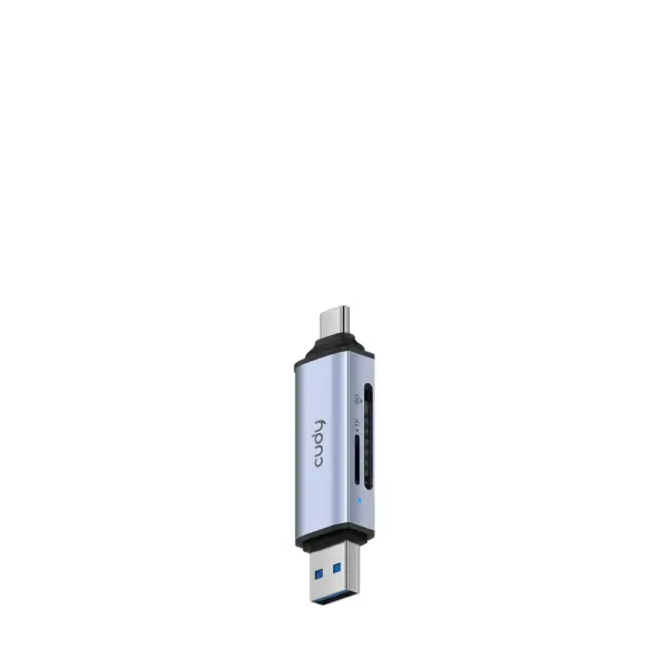 מתאם CUDY 2-IN-1 Dual USB 3.0 SD/TF Card Reader UH200
