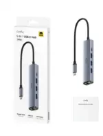 CUDY 5-IN-1 USB Hub with GbE UH605