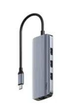 CUDY 6-IN-1 USB-C Hub with GbE & 4K@60Hz HDMI UH606