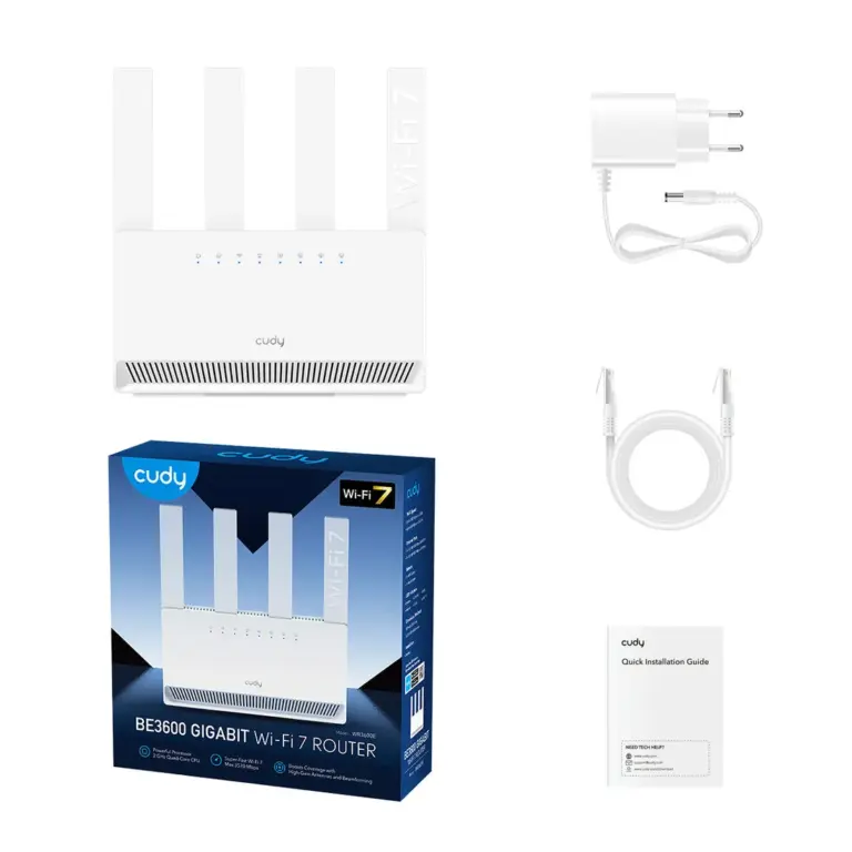 CUDY BE3600E Wi-Fi 7 Router White