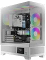 מארז מחשב GAMDIAS מארז אקווריום עם צג דיגיטאלי ATLAS M1 WHITE