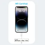 כבל 0.9 מטר Anker 322 USB-C to Lightning בצבע לבן