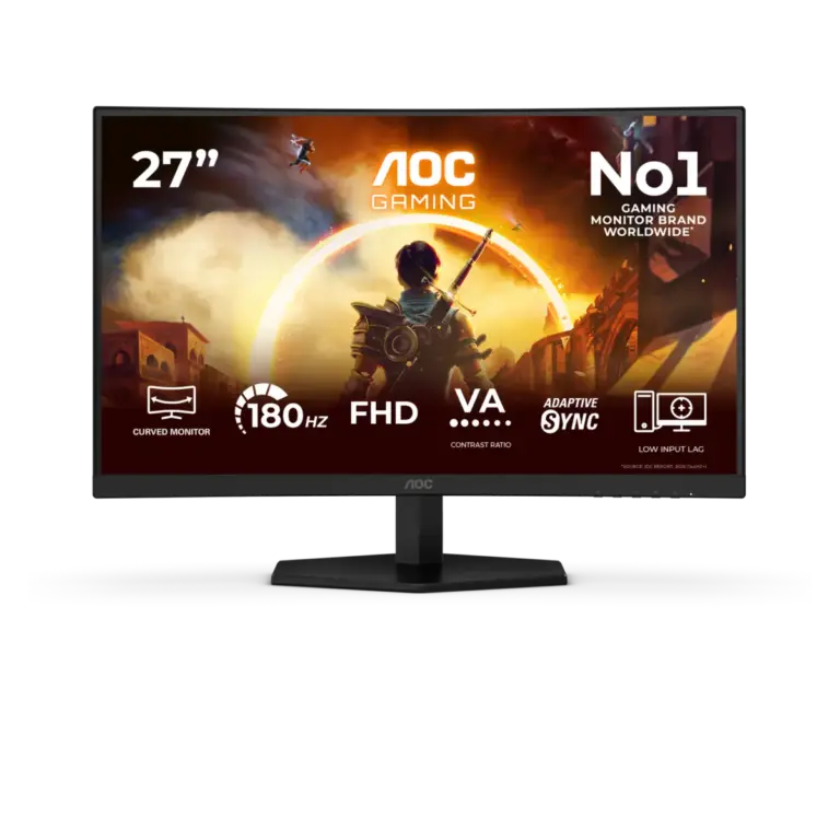 מסך גיימינג קעור 27 אינץ' דגם C27G42FE מבית AOC