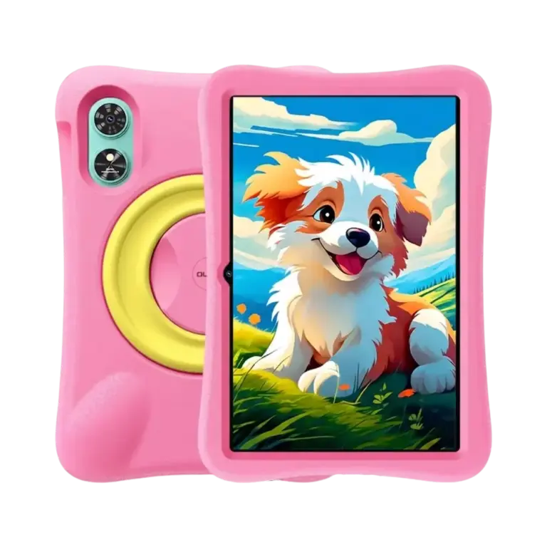 טאבלט ילדים דגם OT6 Kids בצבע אפור + כיסוי ורוד מבית OUKITEL