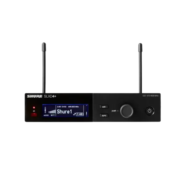 מקלט אלחוטי דיגיטלי דגם SLXD4+ מבית Shure