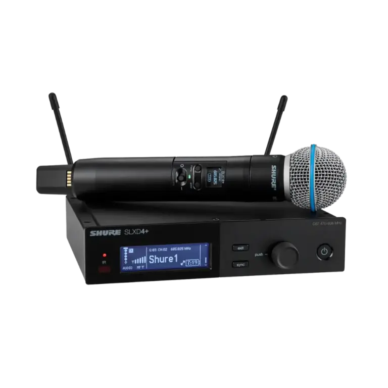 מערכת מיקרופון אלחוטית דגם SLXD24+/B58 מבית Shure