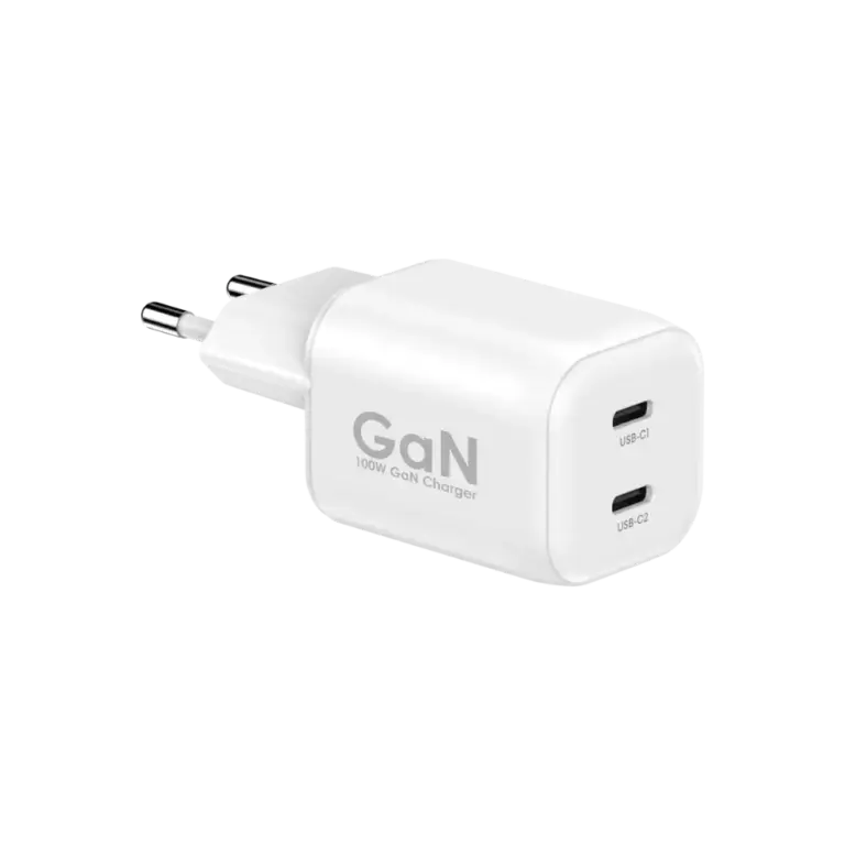 מטען קיר GaN בהספק 100W דגם MWCM100PD2 + כבל Type-C בצבע לבן מבית Miracase