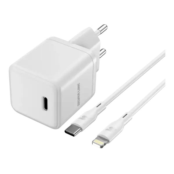 מטען קיר מהיר 30W דגם SWC30N עם כבל Type-C to Lightning מבית Silve Line