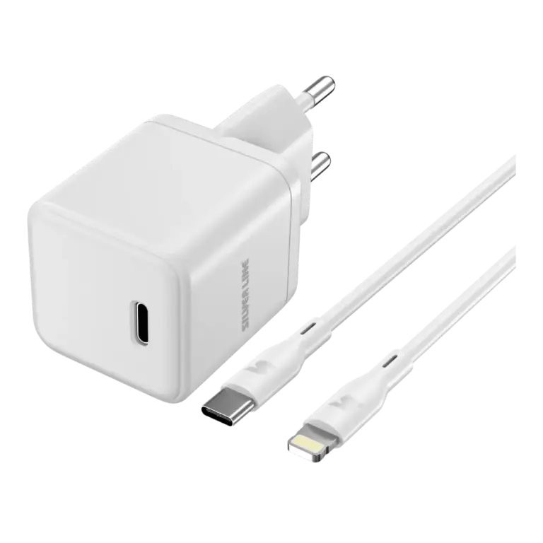 מטען קיר מהיר 30W דגם SWC30N עם כבל Type-C to Lightning מבית Silve Line