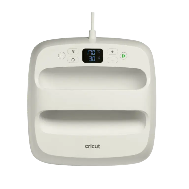 מכבש חום דגם Cricut EasyPress SE (22.5×22.5 ס"מ) + משטח עבודה מבית Cricut