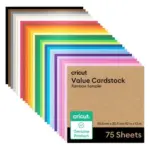 מארז קארדסטוק צבעוני Value Cardstock Rainbow Sampler (75 יחידות) מבית Cricut
