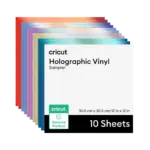 מארז דפי ויניל הולוגרפי קבוע Holographic Vinyl Mythical Sampler (10 יחידות) מבית Cricut