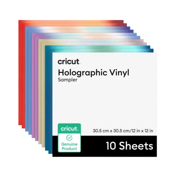 מארז דפי ויניל הולוגרפי קבוע Holographic Vinyl Mythical Sampler (10 יחידות) מבית Cricut
