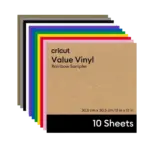 מארז דפי ויניל קבוע Value Vinyl Rainbow Sampler (10 יחידות) מבית Cricut