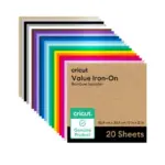 מארז דפי גיהוץ Value Iron-On Rainbow Sampler (20 יחידות) מבית Cricut