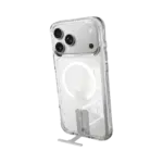 כיסוי ל-iPhone 18 Pro Max בצבע שקוף-כסף דגם MIRAKick מבית Miracase