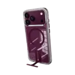 כיסוי ל-iPhone 18 Pro בצבע שקוף-בורדו דגם MIRAKick מבית Miracase