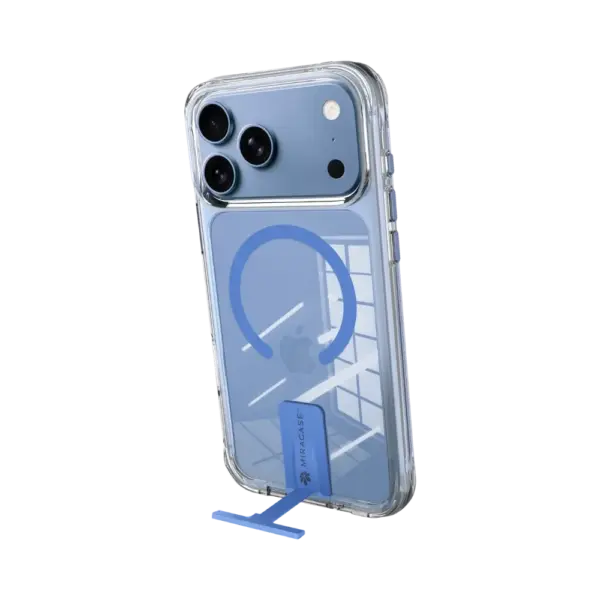 כיסוי ל-iPhone 18 Pro בצבע שקוף-כחול בהיר דגם MIRAKick מבית Miracase