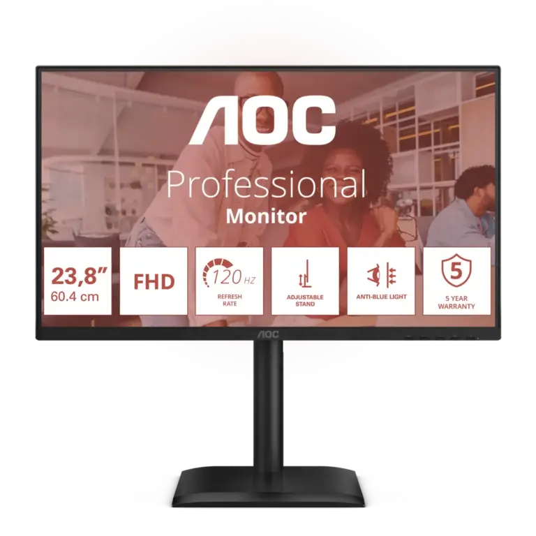 מסך מחשב 24 אינץ' דגם 24E4U מבית AOC