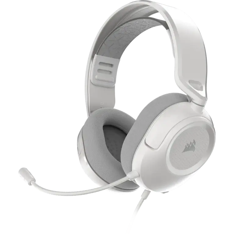 אוזניות גיימינג חוטיות דגם HS35 v3 בצבע לבן מבית Corsair