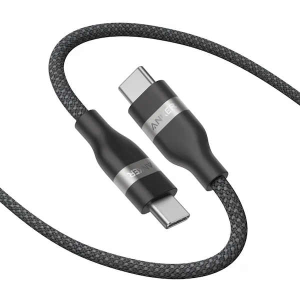 כבל 1 מטר Anker USB-C to USB-C 240W בצבע שחור