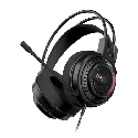 אונית גיימינג RGB, קאפ מלא, אלמנט 50ממ, מיקרופון מובנה, שליטה על ווליום, חיבור USB