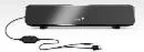 רמקול סאונד בר שחור Aux, USB Mini SoundBar100 (2X3W)6W , כפתור לשליטה בעוצמת הקול מתאים למחשב, טבלט, סמארטפון, טלוויזיה