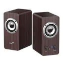 רמקולים 2.0 חשמליים רמקולים מעץ עוצמה כוללת 16W חיבור אוזניות חיבור 3.5MM