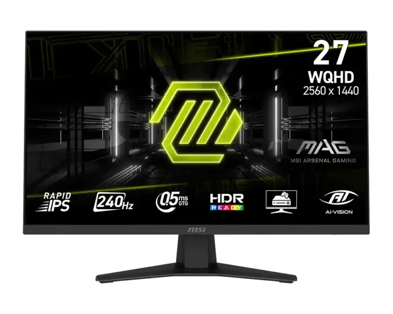 מסך גיימינג MSI MAG 274QF X24 ‏27" QHD Rapid IPS ‏240HZ