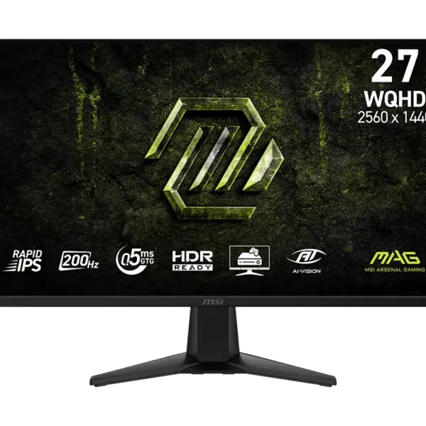 מסך גיימינג MSI MAG 275QF E20 ‏27" QHD Rapid IPS ‏200HZ