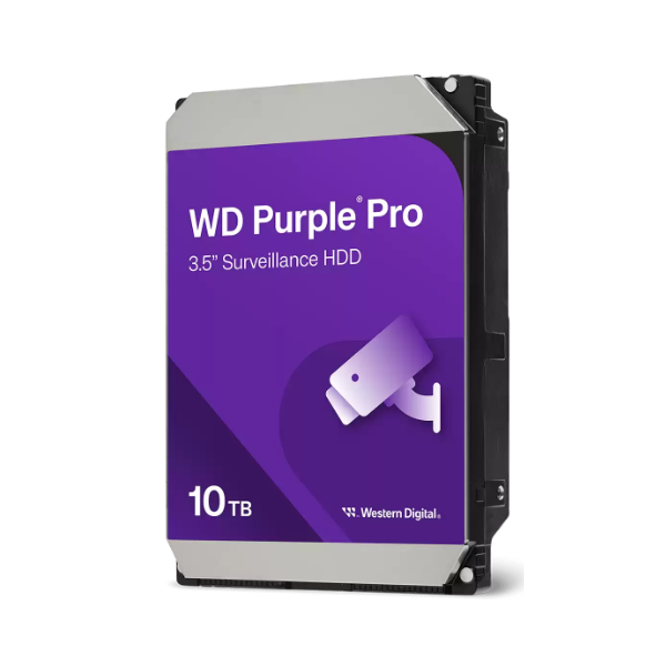 כונן קשיח פנימי WD Purple Pro בנפח 10TB מבית Western Digital דגם WD102PURP