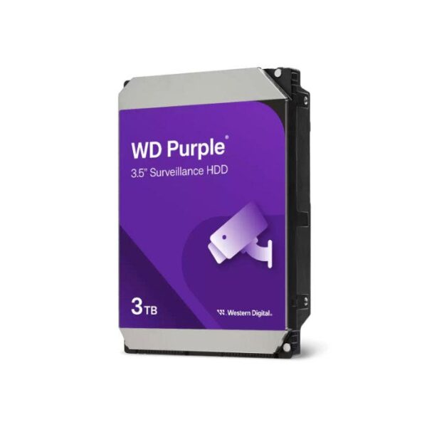 כונן קשיח פנימי WD Purple Surveillance בנפח 3TB מבית Western Digital דגם WD34PURZ